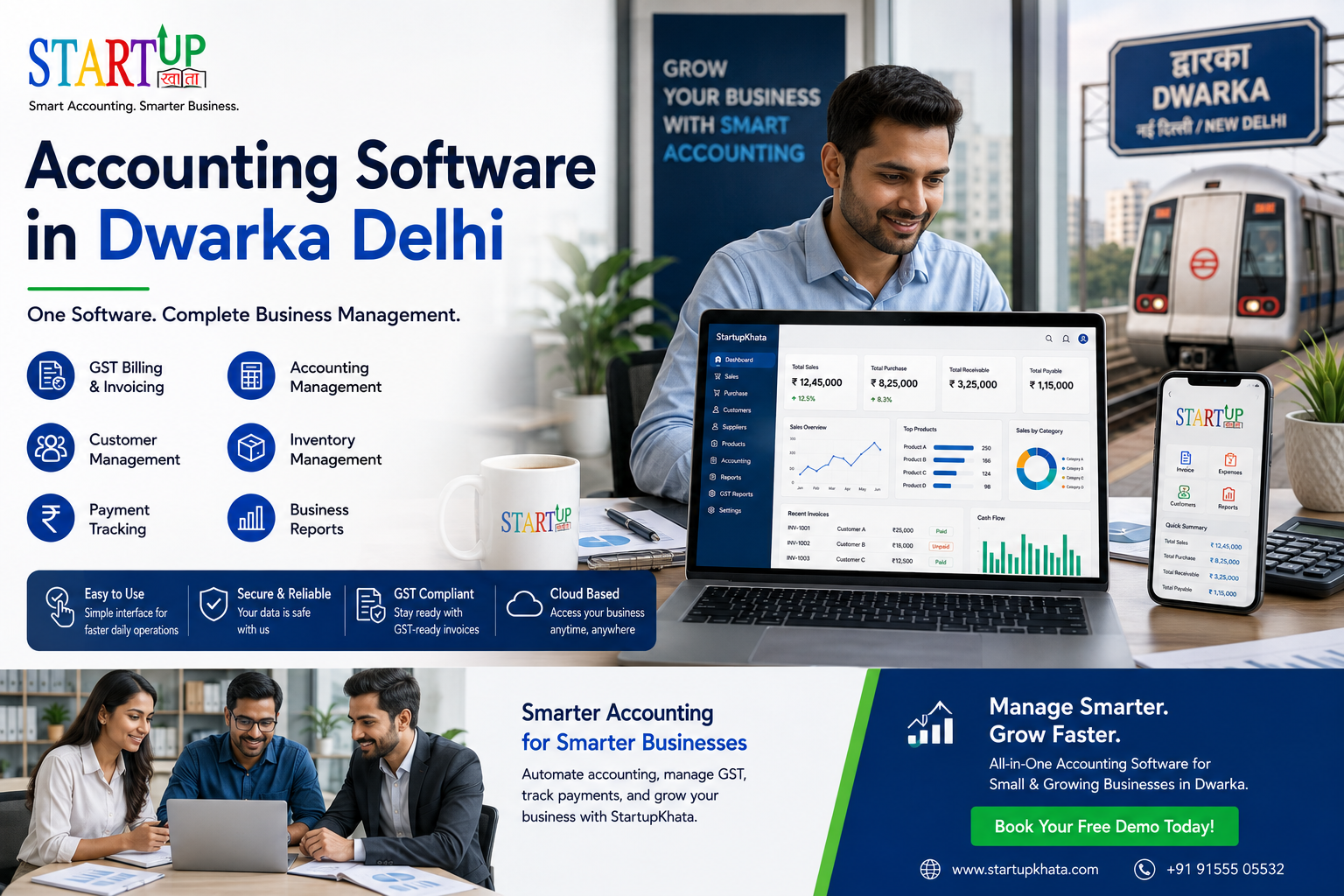 Best Accounting Software in Dwarka Delhi for GST & Business Management